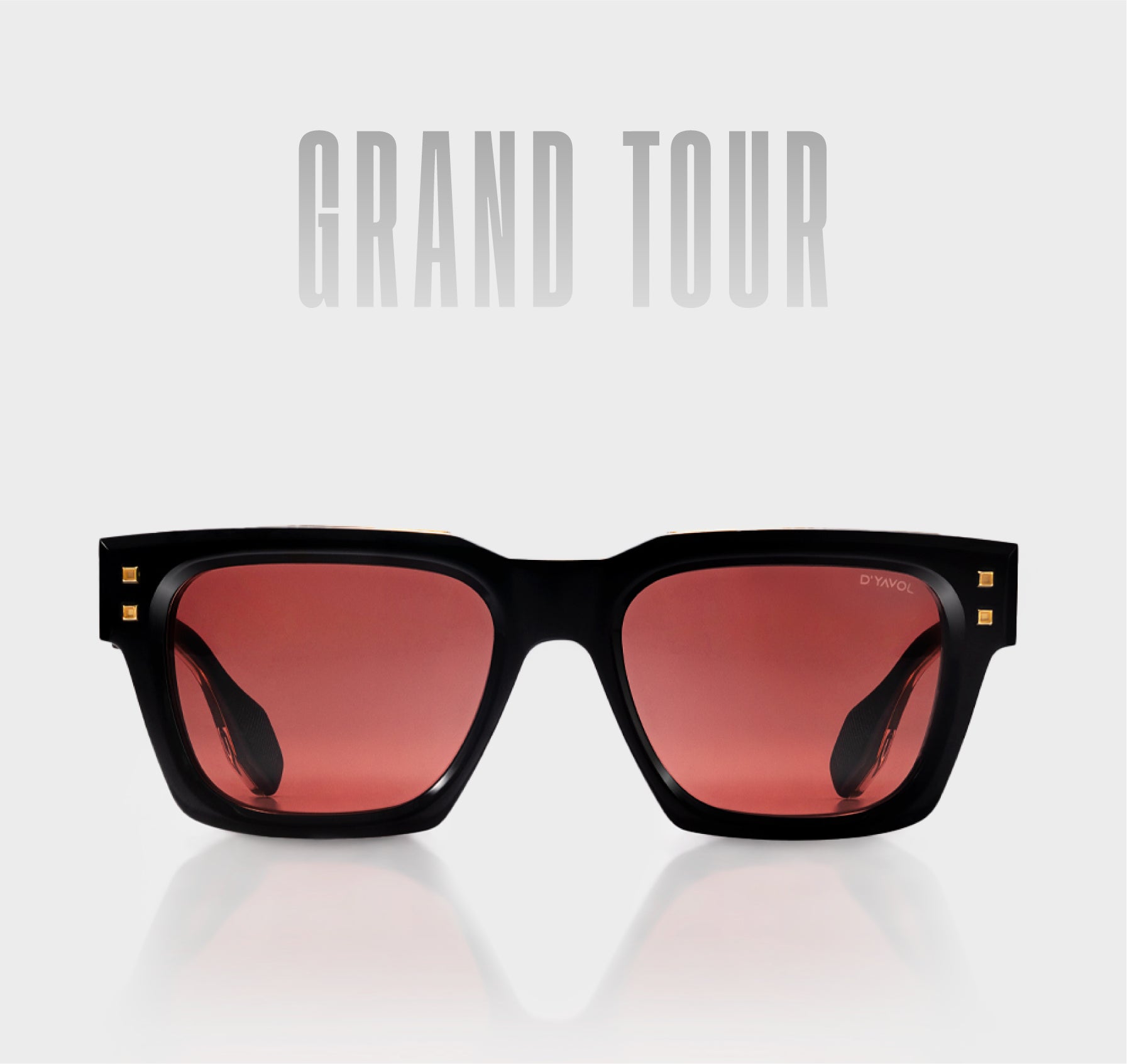 GRAND TOUR : Black + Gold / Dark Red